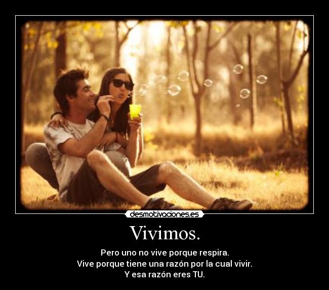 Vivimos. -