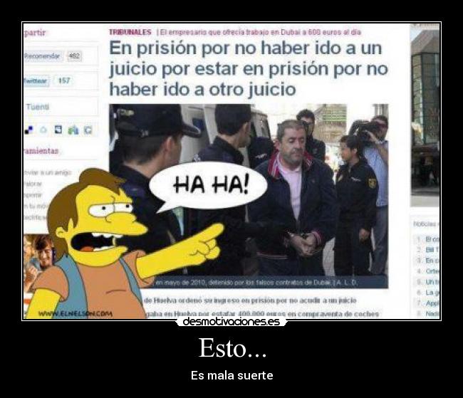 Esto... - Es mala suerte