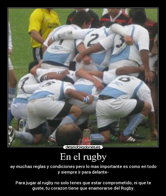 En el rugby -