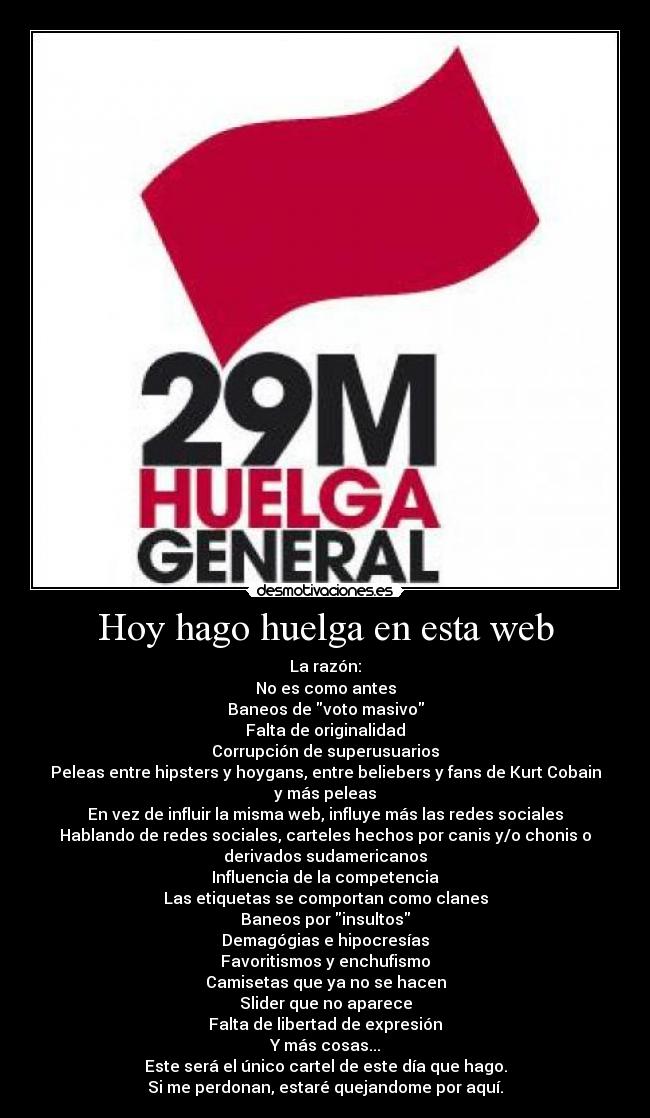 Hoy hago huelga en esta web - 