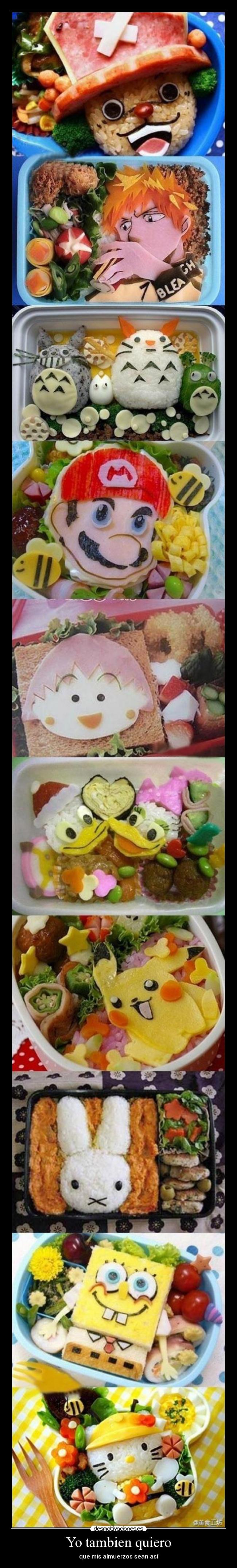 Yo tambien quiero - que mis almuerzos sean así