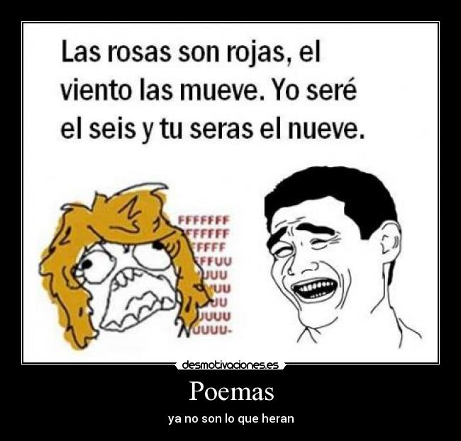 Poemas - ya no son lo que heran