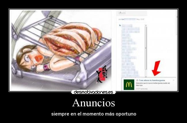 Anuncios - siempre en el momento más oportuno