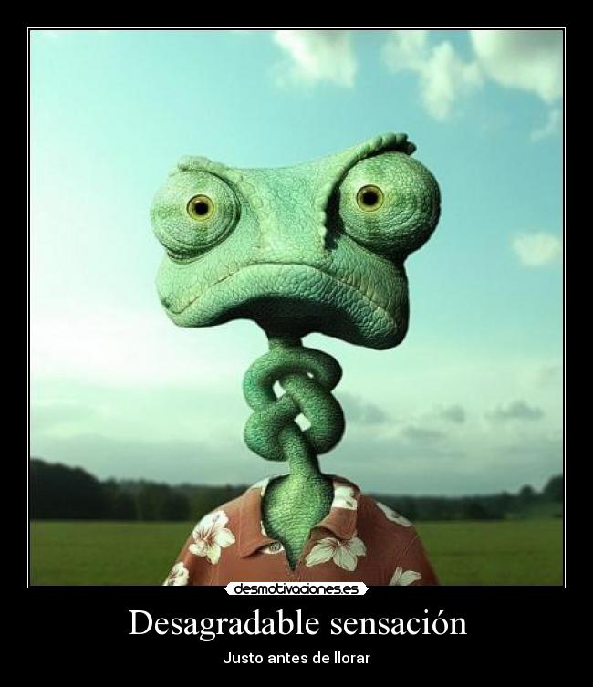 Desagradable sensación -