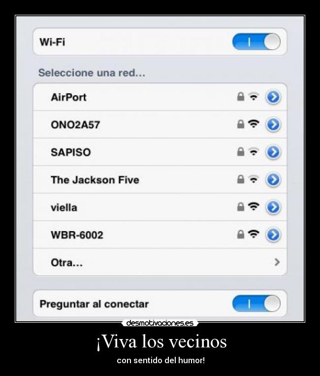 ¡Viva los vecinos - con sentido del humor!