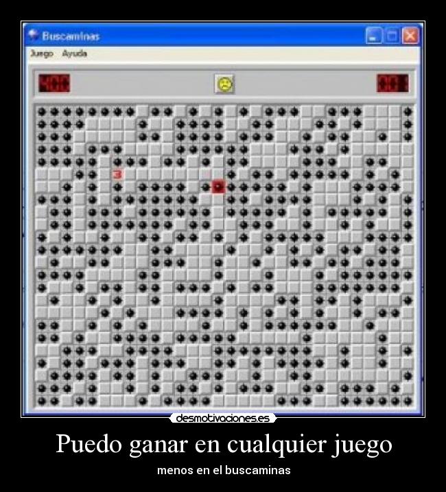 Puedo ganar en cualquier juego - menos en el buscaminas