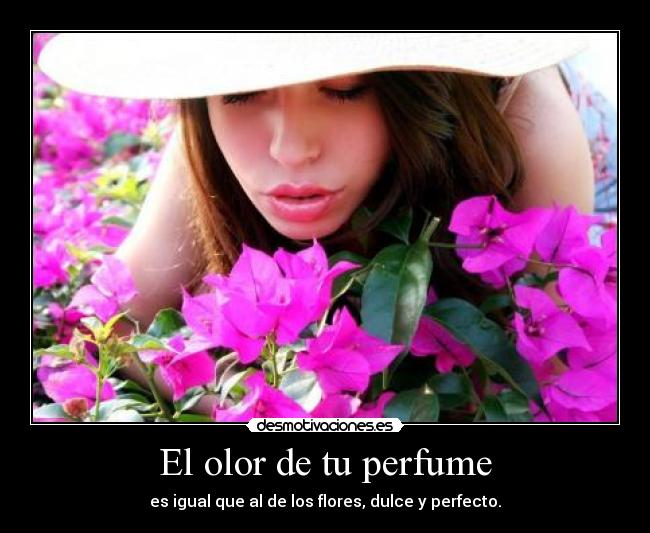 El olor de tu perfume -