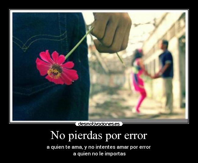 No pierdas por error -