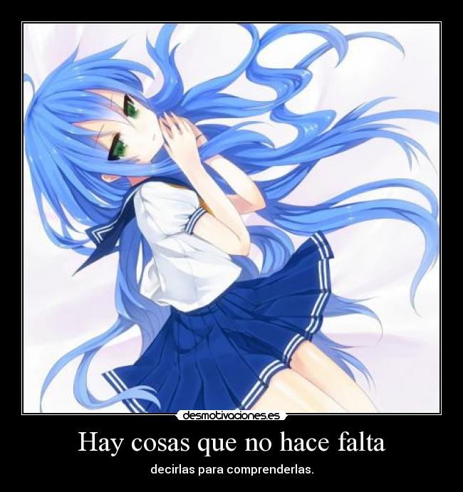 Hay cosas que no hace falta - 