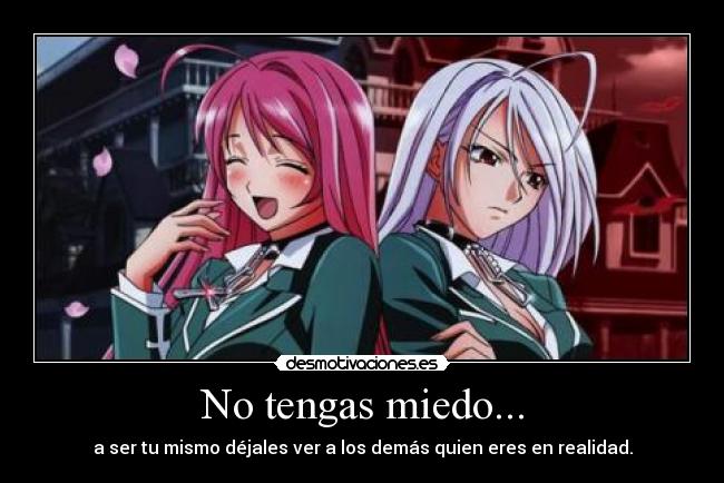 carteles miedo rosario vampire desmotivaciones