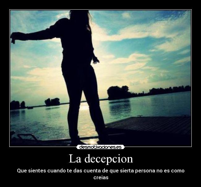 La decepcion -