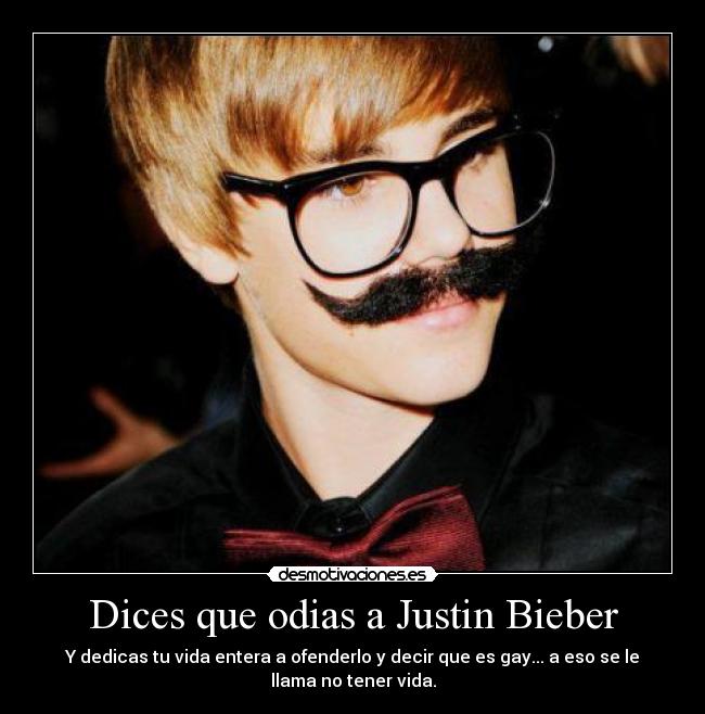 Dices que odias a Justin Bieber - 