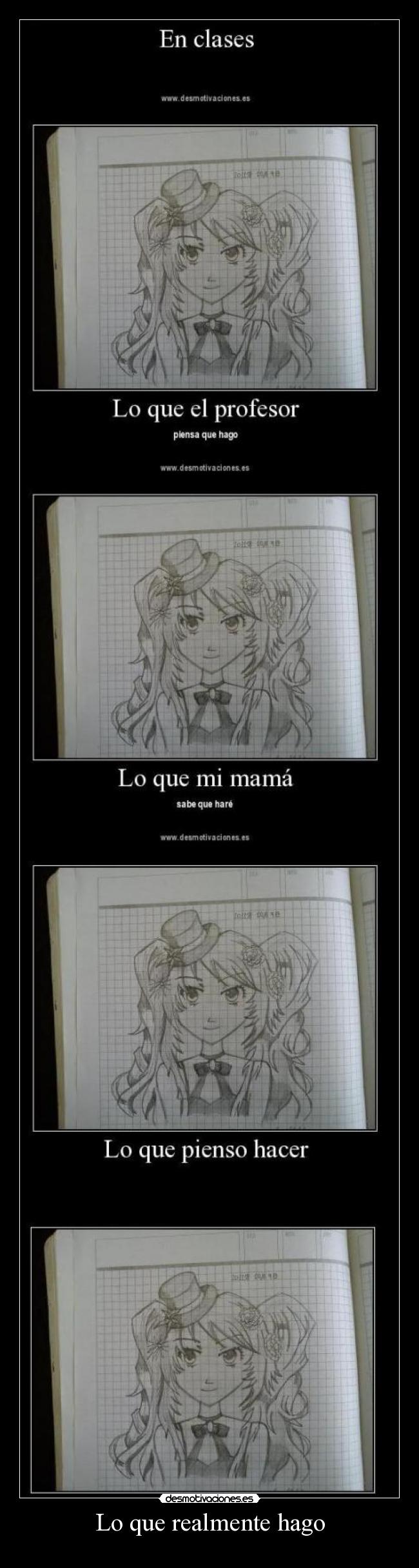carteles todos nos pasa harukaze nigatsu anime manga dibujo intruders desmotivaciones