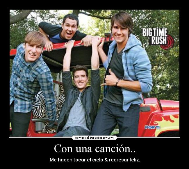 Con una canción.. - Me hacen tocar el cielo & regresar feliz.