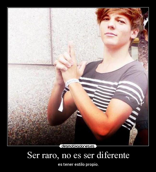 Ser raro, no es ser diferente -