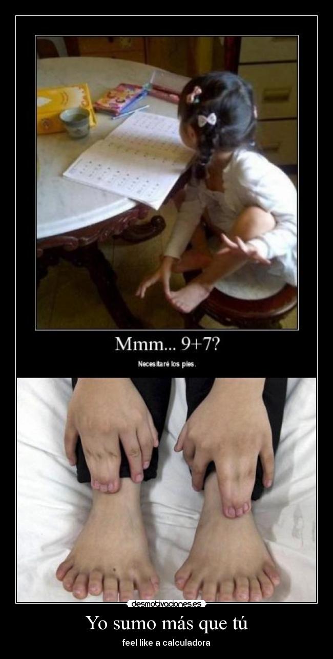 Yo sumo más que tú -