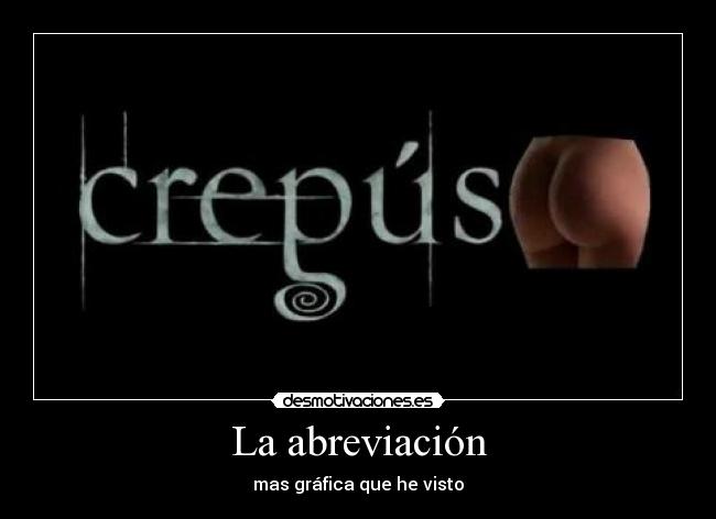 La abreviación - mas gráfica que he visto