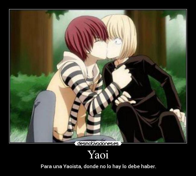 Yaoi - Para una Yaoista, donde no lo hay lo debe haber.