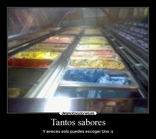 Tantos sabores -