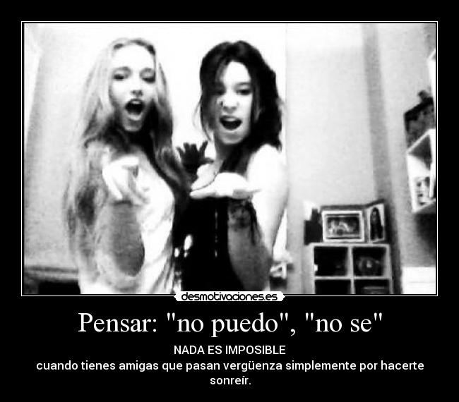 Pensar: no puedo, no se -