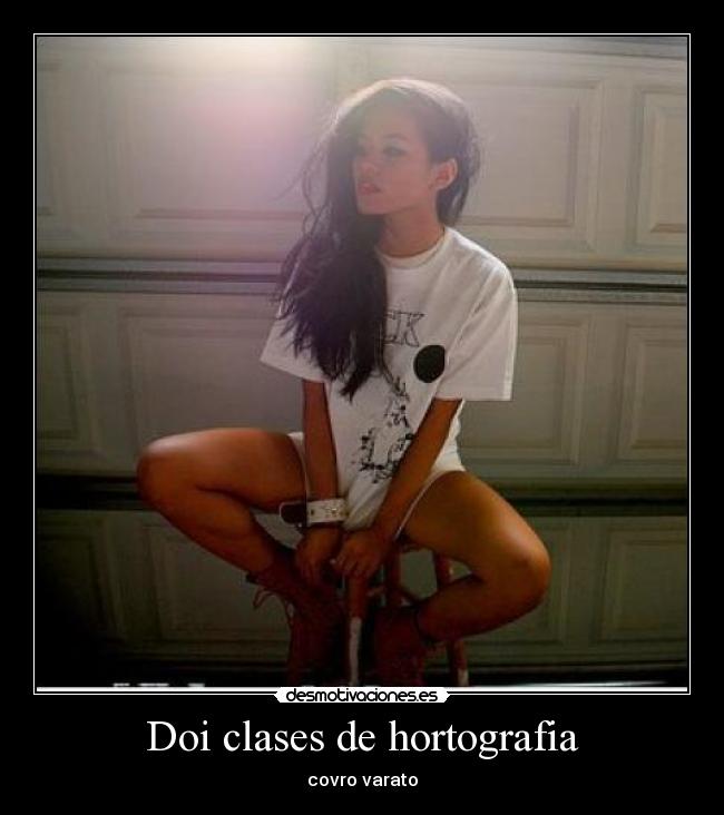 Doi clases de hortografia - covro varato