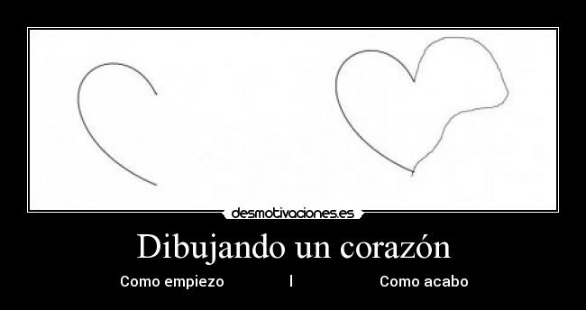 Dibujando un corazón - Como empiezo l Como acabo