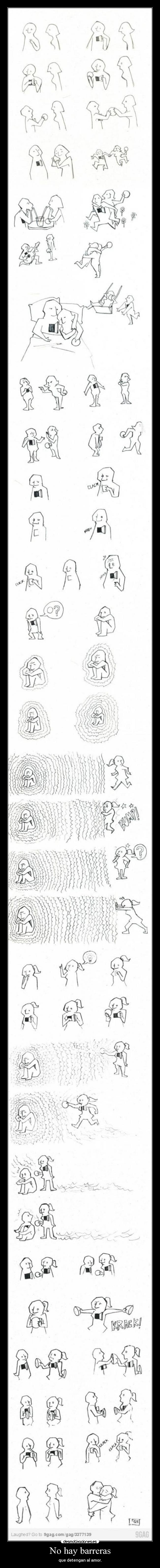 No hay barreras - que detengan al amor.