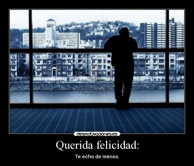 Querida felicidad: -