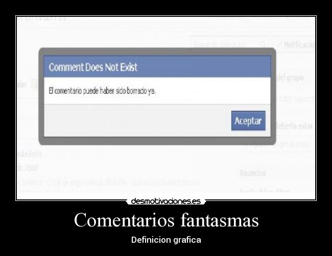 Comentarios fantasmas - Definicion grafica