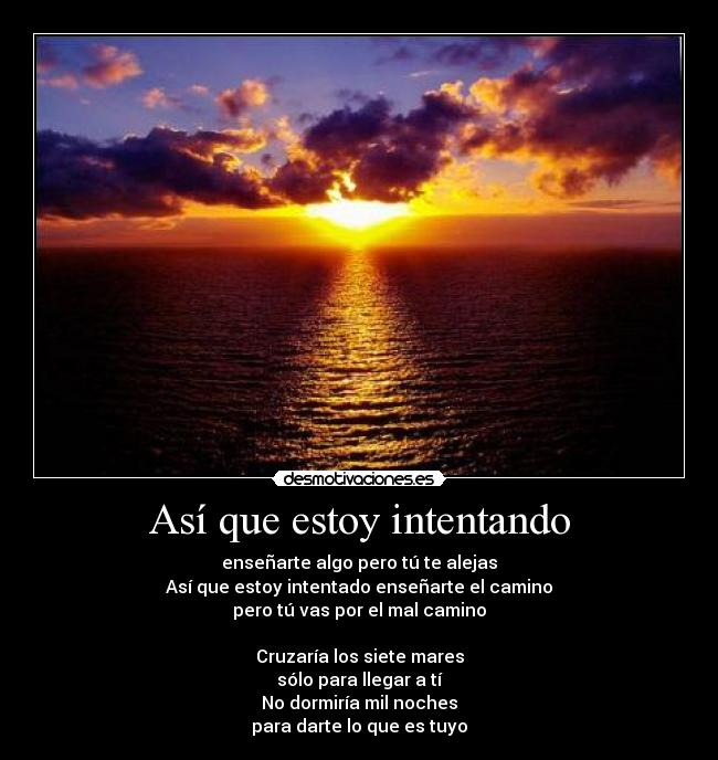 Así que estoy intentando - 