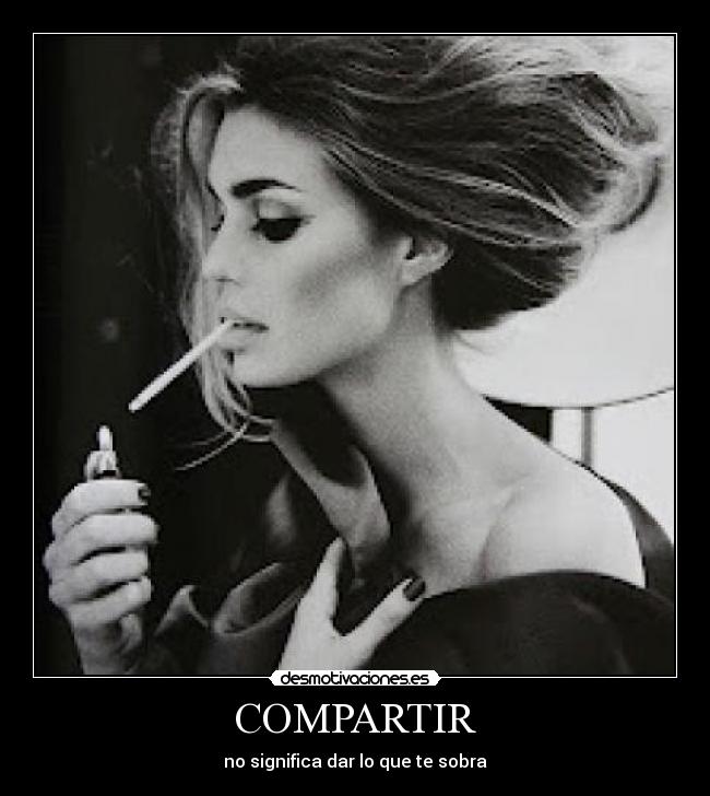 COMPARTIR - no significa dar lo que te sobra