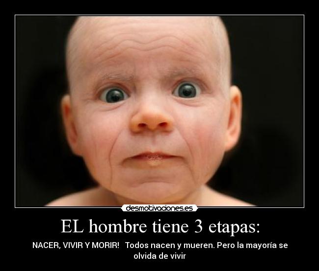 EL hombre tiene 3 etapas: - 