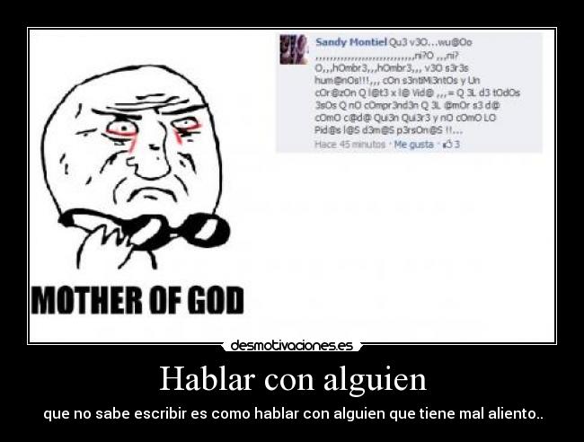 Hablar con alguien -