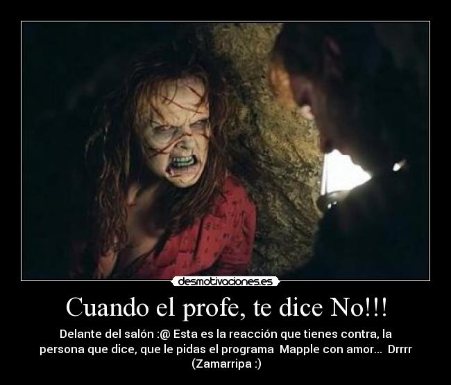 Cuando el profe, te dice No!!! -