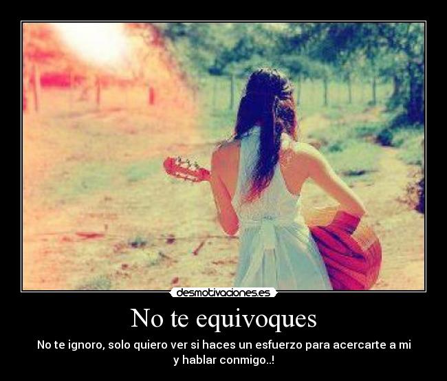 No te equivoques -
