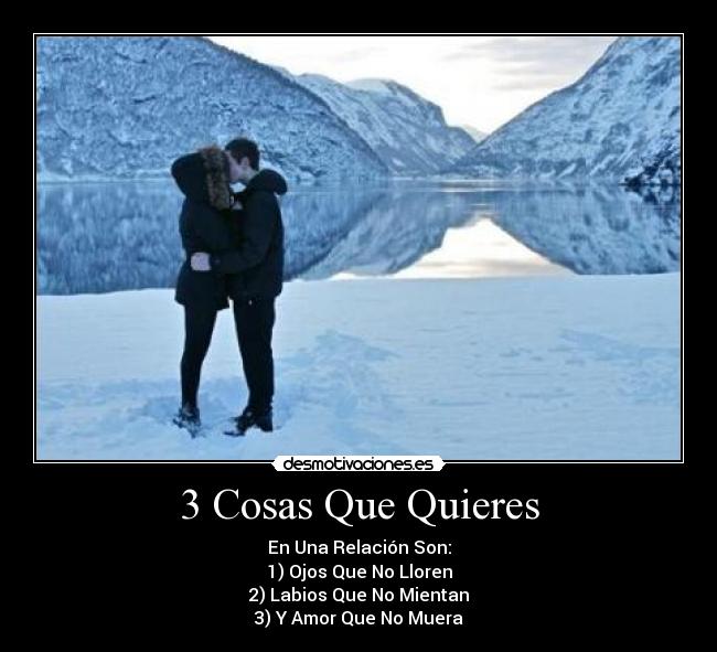 3 Cosas Que Quieres -
