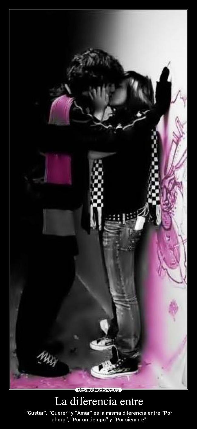 La diferencia entre - 