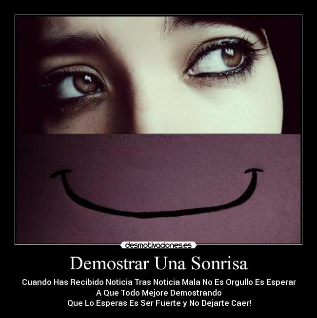 Demostrar Una Sonrisa - 
