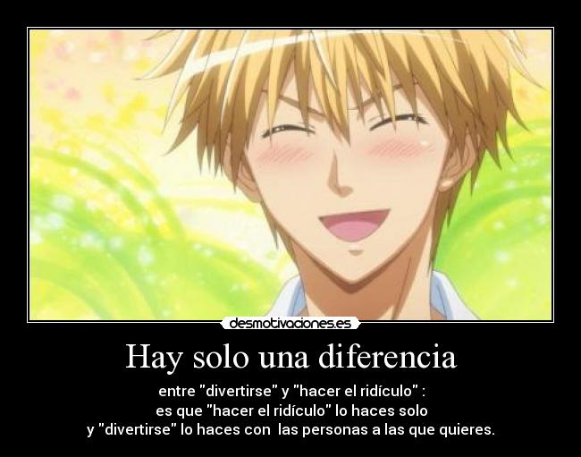 Hay solo una diferencia -