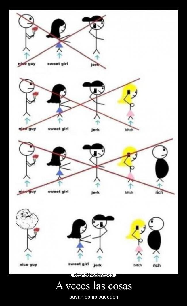 A veces las cosas - pasan como suceden