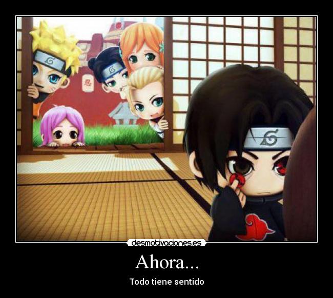 carteles despues que revelaran secreto itachi este mato clan ushiha desmotivaciones