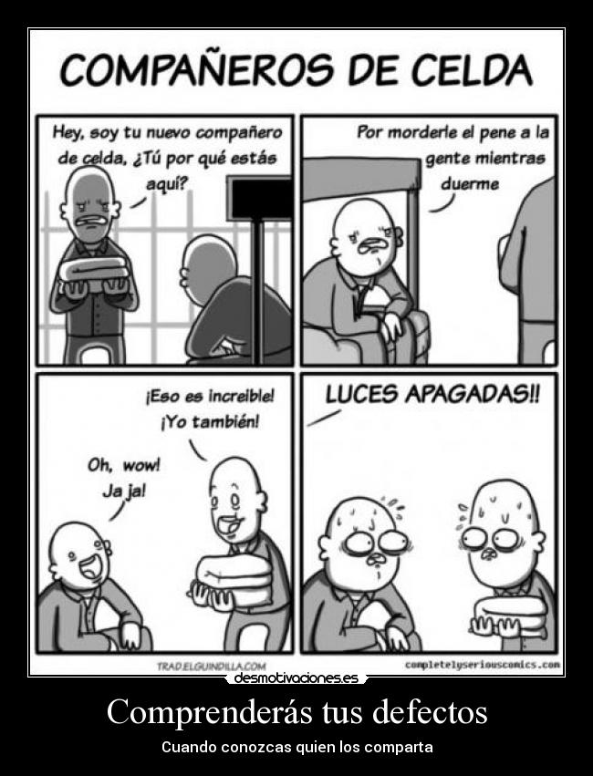 Comprenderás tus defectos - Cuando conozcas quien los comparta