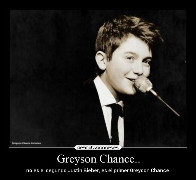 carteles greyson chance enchancers justin bieber desmotivaciones