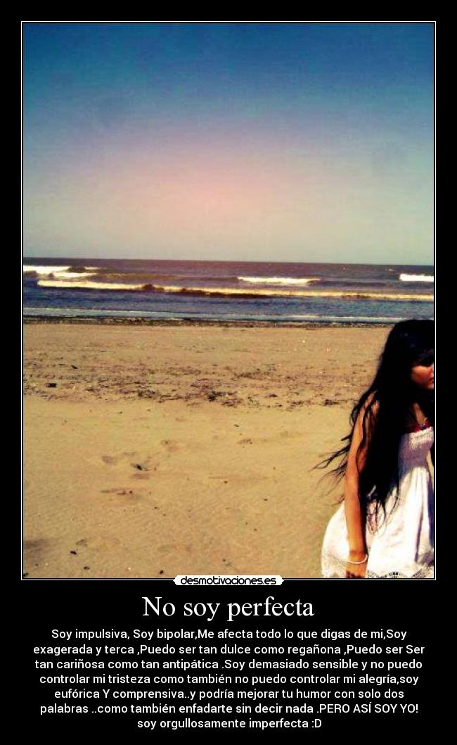 No soy perfecta -