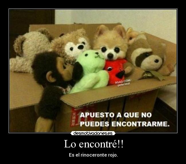 Lo encontré!! - Es el rinoceronte rojo.