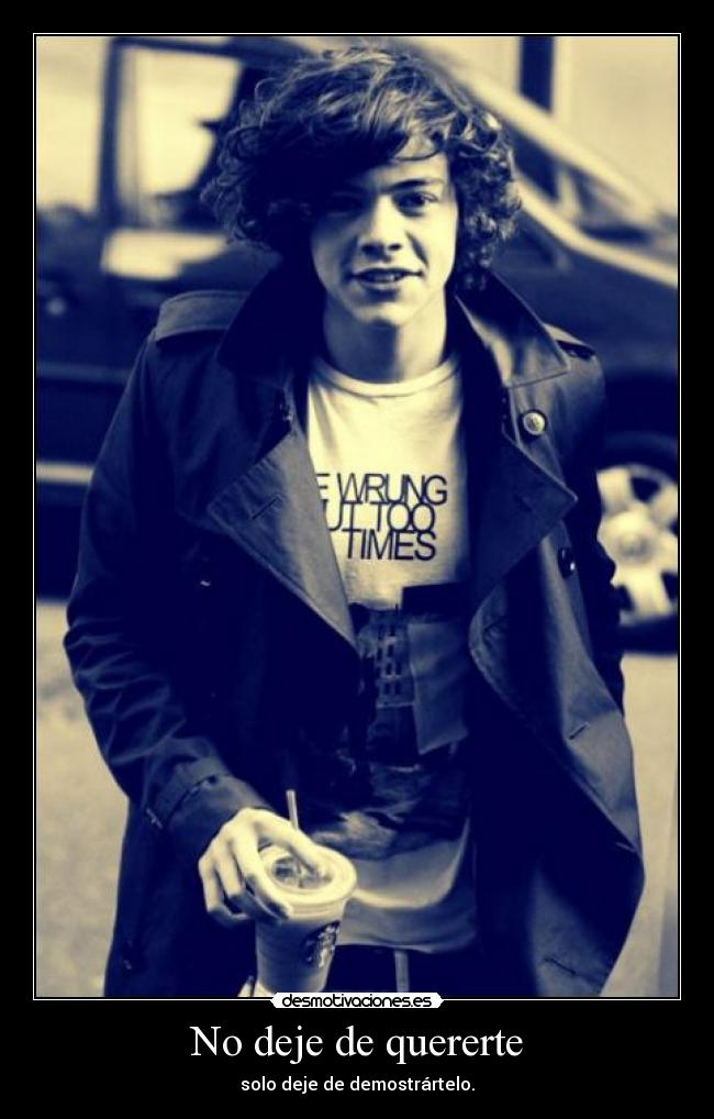 No deje de quererte -