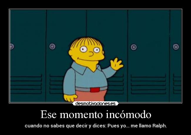 Ese momento incómodo - 
