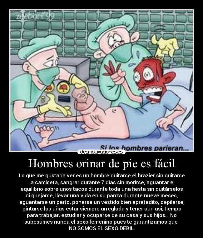 Hombres orinar de pie es fácil - 