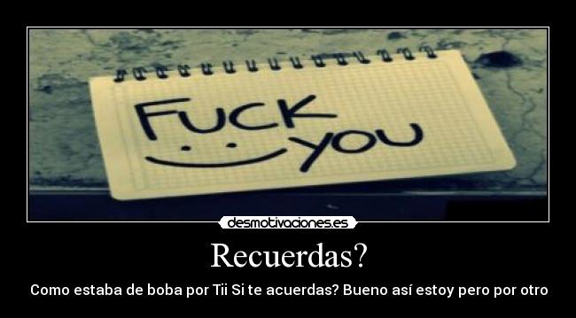 Recuerdas? -