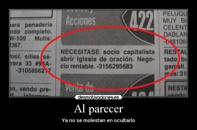 Al parecer -